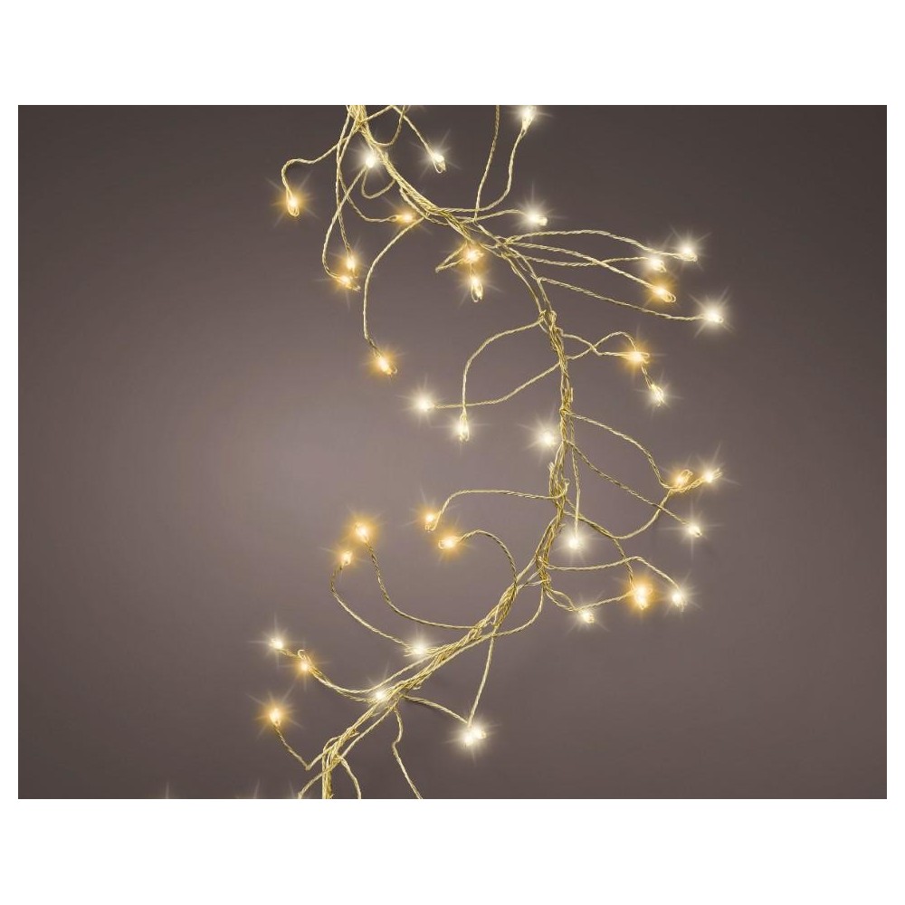 LUCI GRAPPOLO 960 LED FILO ORO L.600CM